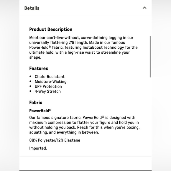 Fabletics Define PowerHold® High-Waisted 7/8 Legging - Picture 7 of 7